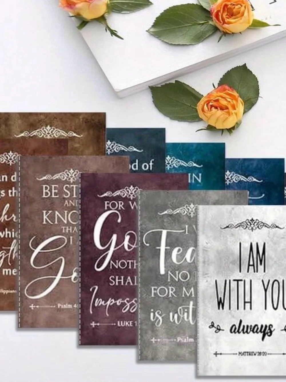 Inspirational Scripture notebooks. Set of 12